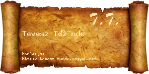Tevesz Tünde névjegykártya